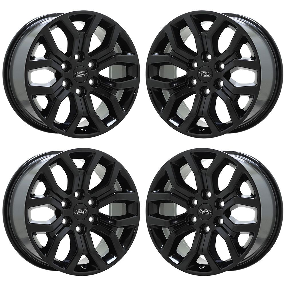 18" Ford F150 Truck Gloss Black wheels rims Factory OEM set 4 10342